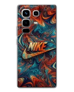 Чехол для Infinix Note 50 с картинкой «Nike в абстракции»