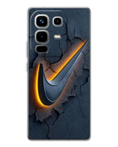 Чехол для Infinix Note 50 с картинкой «Объемный логотип Найк»
