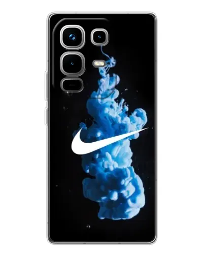 Чехол для Infinix Note 50 с картинкой «Nike и синий дым»