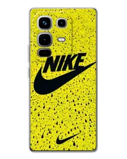 Чехол для Infinix Note 50 с картинкой «Желтый текстурный Nike»