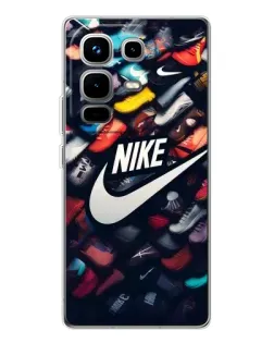 Чехол для Infinix Note 50 с картинкой «Коллекция кроссовок Nike»