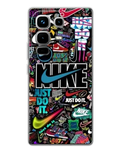 Чехол для Infinix Note 50 с картинкой «Яркий коллаж Nike» Чехол для Infinix Note 50 с картинкой «Яркий коллаж Nike»