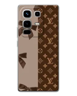 Чехол для Infinix Note 50 с картинкой «Louis Vuitton — банты»