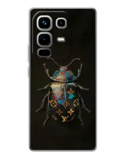 Чехол для Infinix Note 50 с картинкой «LV — мраморный принт»