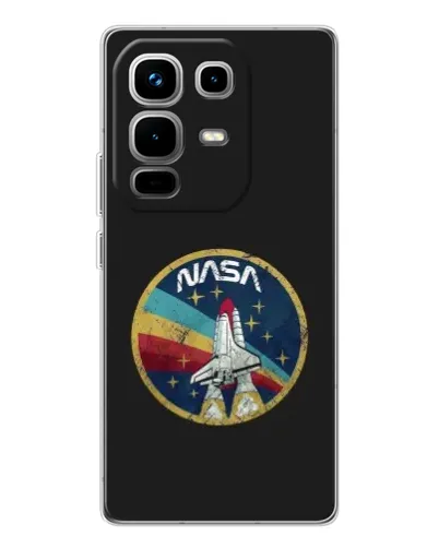 Чехол для Infinix Note 50 с картинкой «NASA — эмблема миссии»
