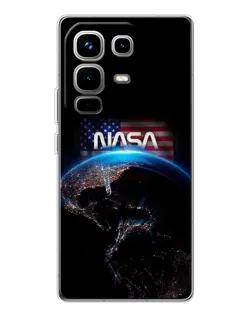 Чехол для Infinix Note 50 с картинкой «Земля из космоса NASA»