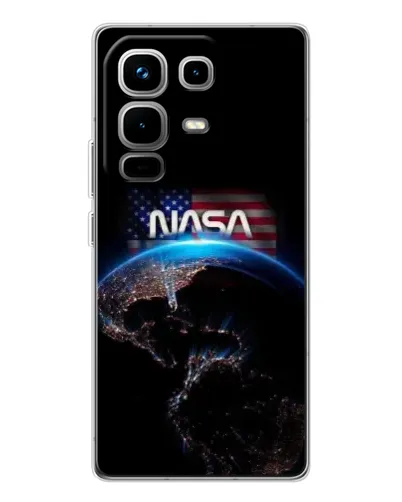Чехол для Infinix Note 50 с картинкой «Земля из космоса NASA»