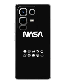 Чехол для Infinix Note 50 с картинкой «NASA — технический принт»