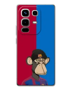Чохол для Infinix Note 50 з картинкою «Bored Ape — фанат Барси»