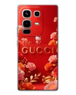 Чехол для Infinix Note 50 с картинкой «Gucci — золотой сад»