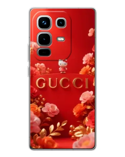 Чехол для Infinix Note 50 с картинкой «Gucci — золотой сад»