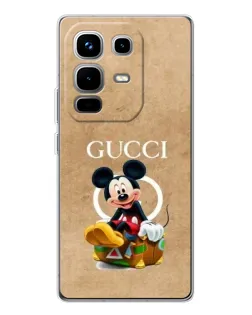 Чехол для Infinix Note 50 с картинкой «Микки Маус Gucci — крафт»