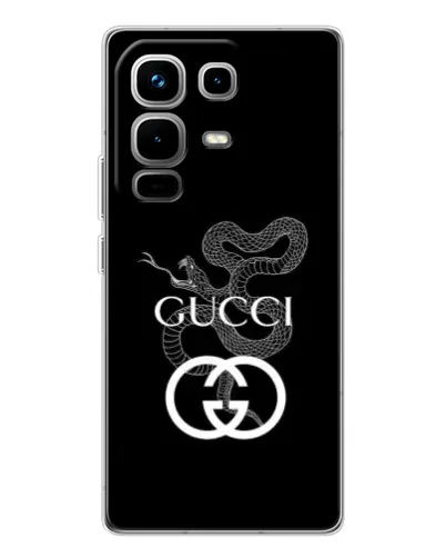 Чехол для Infinix Note 50 с картинкой «Gucci — серебряная змея»