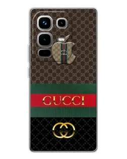 Чехол для Infinix Note 50 с картинкой «Gucci — брендированный десерт»