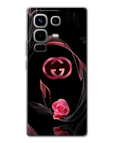 Чехол для Infinix Note 50 с картинкой «Gucci — неоновая роза»