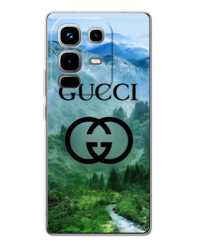 Чехол для Infinix Note 50 с картинкой «Gucci — горный пейзаж»