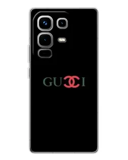 Чехол для Infinix Note 50 с картинкой «Gucci — красный градиент»