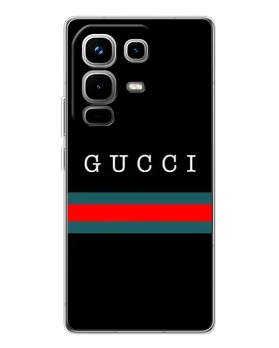 Чехол для Infinix Note 50 с картинкой «Gucci — красный пояс»