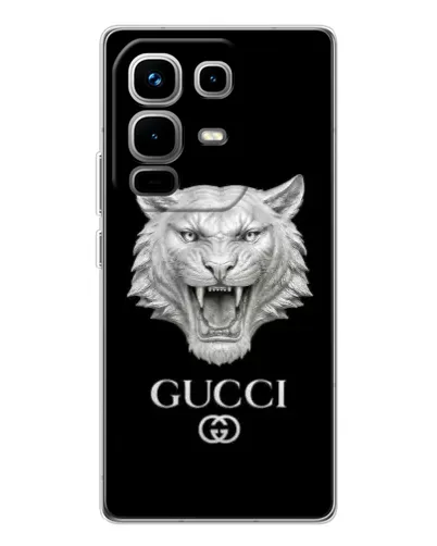 Чехол для Infinix Note 50 с картинкой «Gucci — серебряный лев» Чехол для Infinix Note 50 с картинкой «Gucci — серебряный лев»