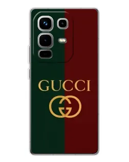 Чехол для Infinix Note 50 с картинкой «Gucci — темно-зеленый градиент»