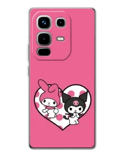 Чохол для Infinix Note 50 з картинкою «Kuromi та My Melody»