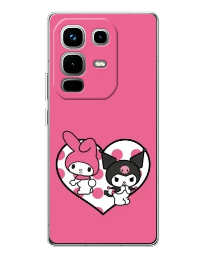 Чохол для Infinix Note 50 з картинкою «Kuromi та My Melody» Чохол для Infinix Note 50 з картинкою «Kuromi та My Melody»