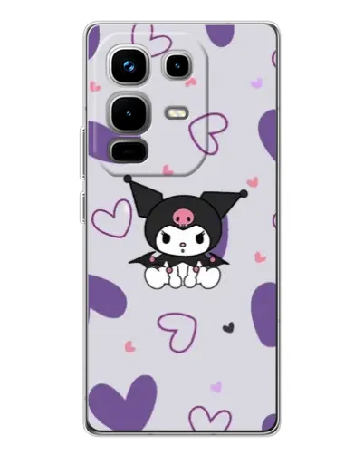 Чохол для Infinix Note 50 з картинкою «Kuromi та лавандові серця» Чохол для Infinix Note 50 з картинкою «Kuromi та лавандові серця»