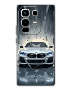 Чехол для Infinix Note 50 с картинкой «BMW в свете фар»