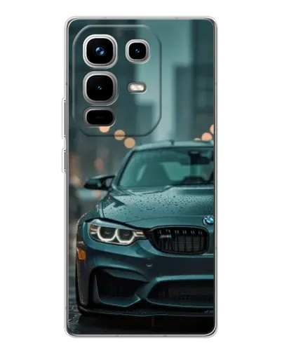 Чехол для Infinix Note 50 с картинкой «BMW в огнях города»