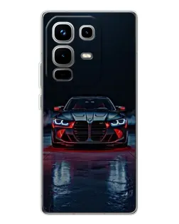 Чехол для Infinix Note 50 с картинкой «BMW на мокрой дороге»