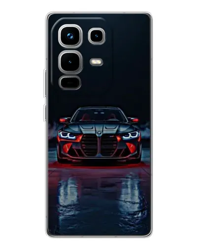Чехол для Infinix Note 50 с картинкой «BMW на мокрой дороге»