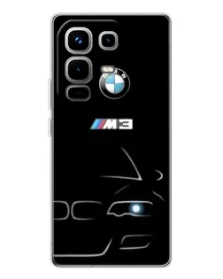 Чехол для Infinix Note 50 с картинкой «Минималистичный принт BMW M3»