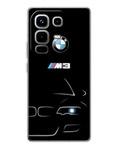 Чехол для Infinix Note 50 с картинкой «Минималистичный принт BMW M3»