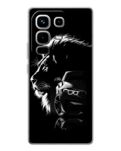 Чехол для Infinix Note 50 с картинкой «BMW и лев»