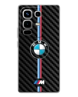 Чехол для Infinix Note 50 с картинкой «Эмблема BMW и карбон»