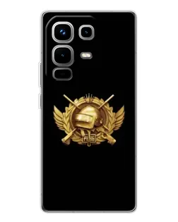 Чохол для Infinix Note 50 з картинкою «PUBG — помаранчевий градієнт»