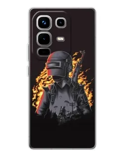 Чохол для Infinix Note 50 з картинкою «PUBG — вогняний силует»