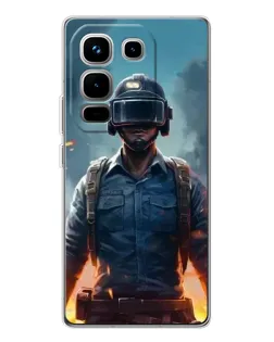 Чохол для Infinix Note 50 з картинкою «PUBG — реалістичний герой»