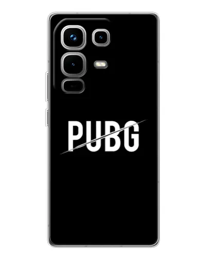 Чохол для Infinix Note 50 з картинкою «PUBG — білий логотип»