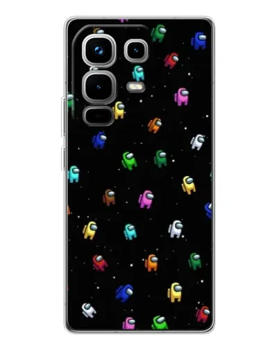Чохол для Infinix Note 50 з картинкою «Екіпаж Among Us»