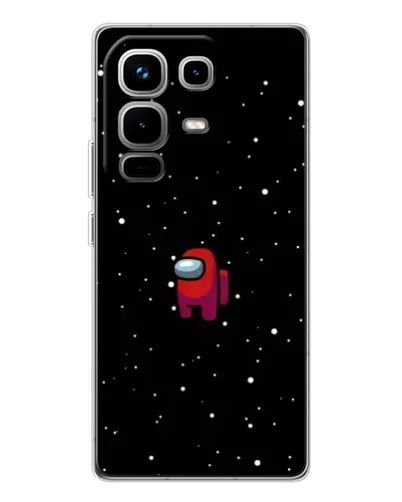 Чохол для Infinix Note 50 з картинкою «Червоний Among Us»