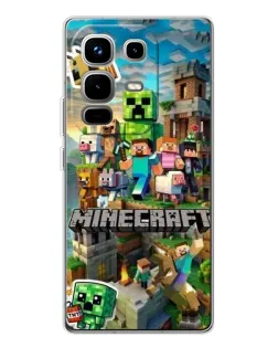 Чохол для Infinix Note 50 з картинкою «Замок Minecraft»
