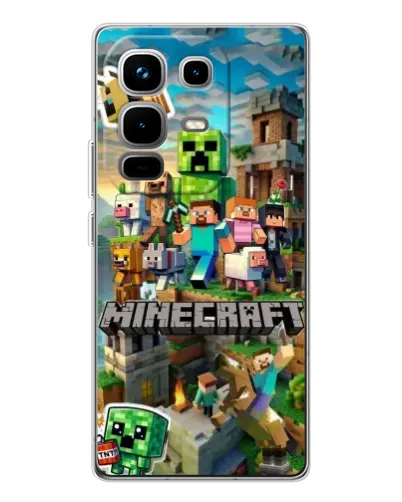 Чохол для Infinix Note 50 з картинкою «Замок Minecraft»