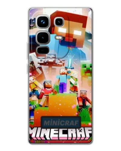 Чохол для Infinix Note 50 з картинкою «Minecraft герої гри»