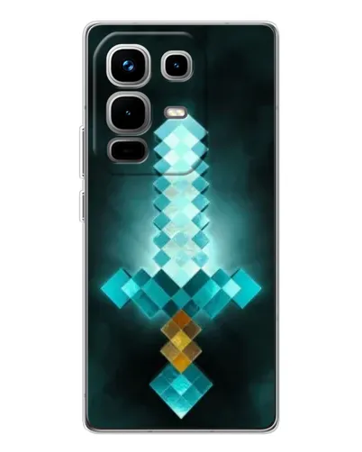 Чохол для Infinix Note 50 з картинкою «Алмазний меч неон»