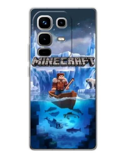 Чохол для Infinix Note 50 з картинкою «Minecraft льодянийсвіт»