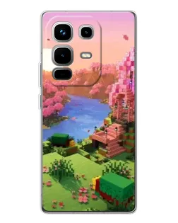 Чохол для Infinix Note 50 з картинкою «Рожеве дерево Minecraft»