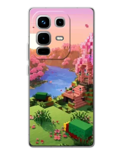 Чохол для Infinix Note 50 з картинкою «Рожеве дерево Minecraft»