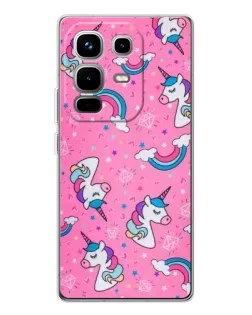 Чехол для Infinix Note 50 с картинкой «Unicorn паттерн розовый» Чехол для Infinix Note 50 с картинкой «Unicorn паттерн розовый»