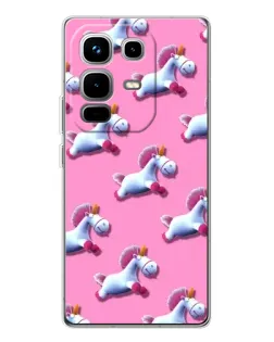 Чехол для Infinix Note 50 с картинкой «Единороги на розовом» Чехол для Infinix Note 50 с картинкой «Единороги на розовом»